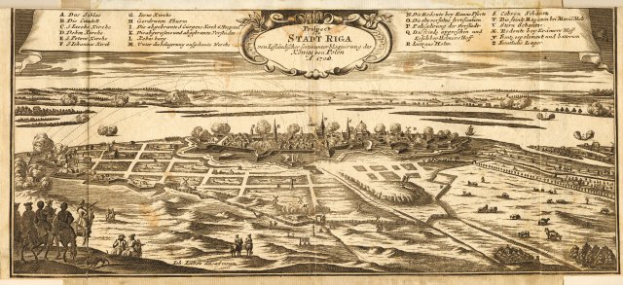 Ein detaillierter alter Stadtplan von Stuttgart, Deutschland, der die Stadtanlage mit Straßen, Gebäuden, Menschen, Bäumen, Wasser und Text zeigt, der historische und kulturelle Informationen bereitstellt.