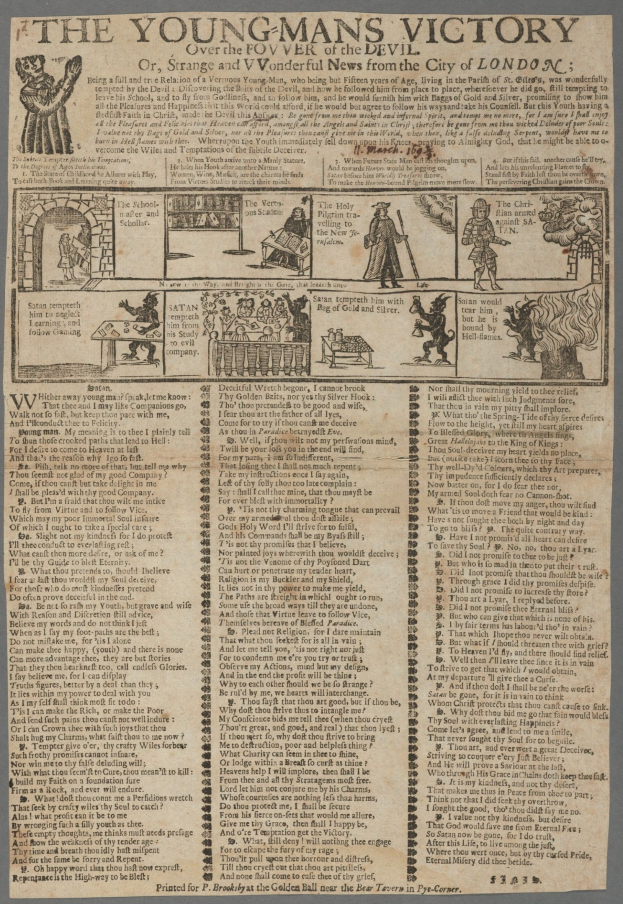Ein Siegerplakat mit detaillierten Illustrationen entschlossener junger Männer und markantem Feiertext.