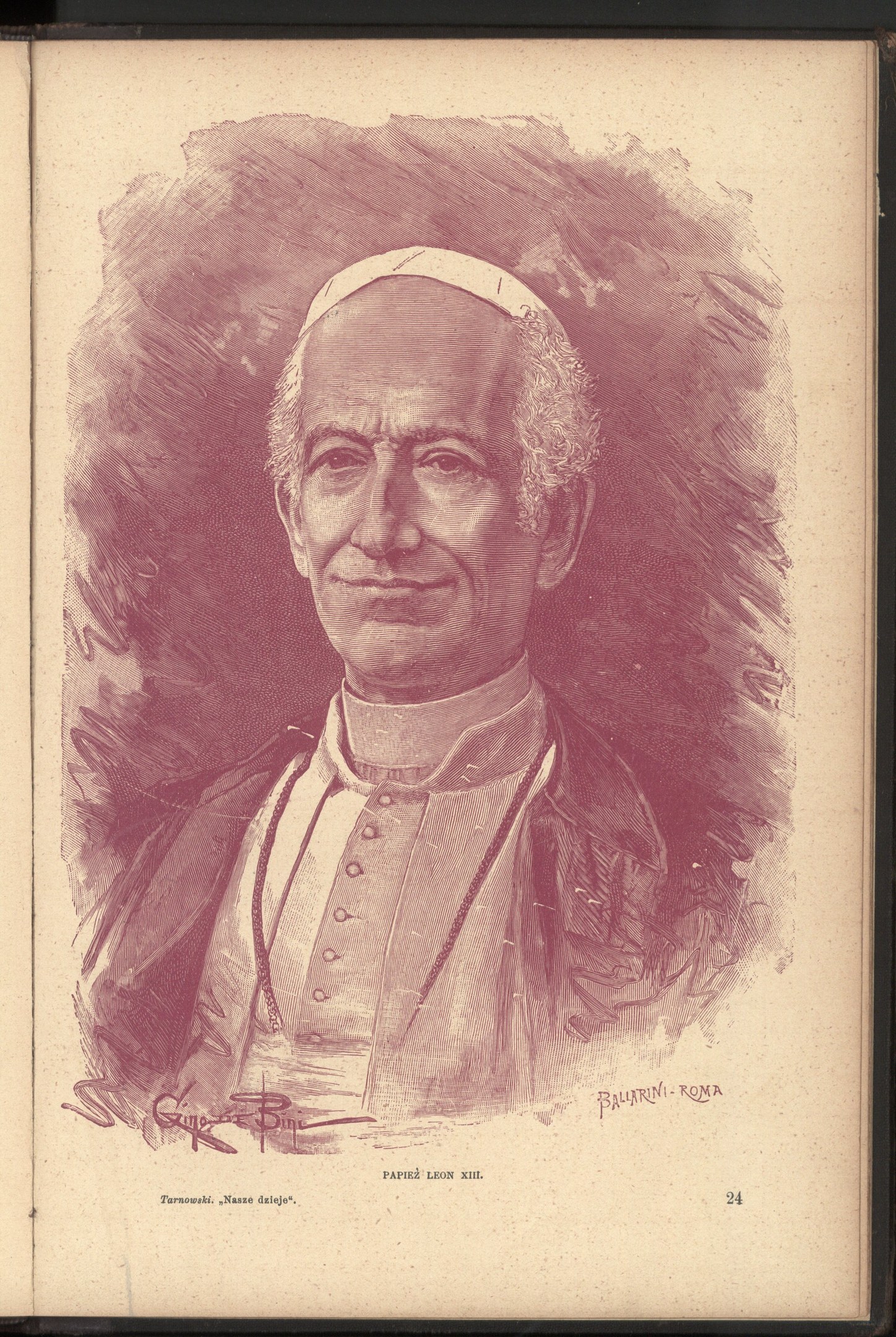 Portrait von Papst Johannes Paul II. in weißer Soutane und zucchetto, der vor einem weißen Hintergrund steht und einen friedlichen Gesichtsausdruck hat.