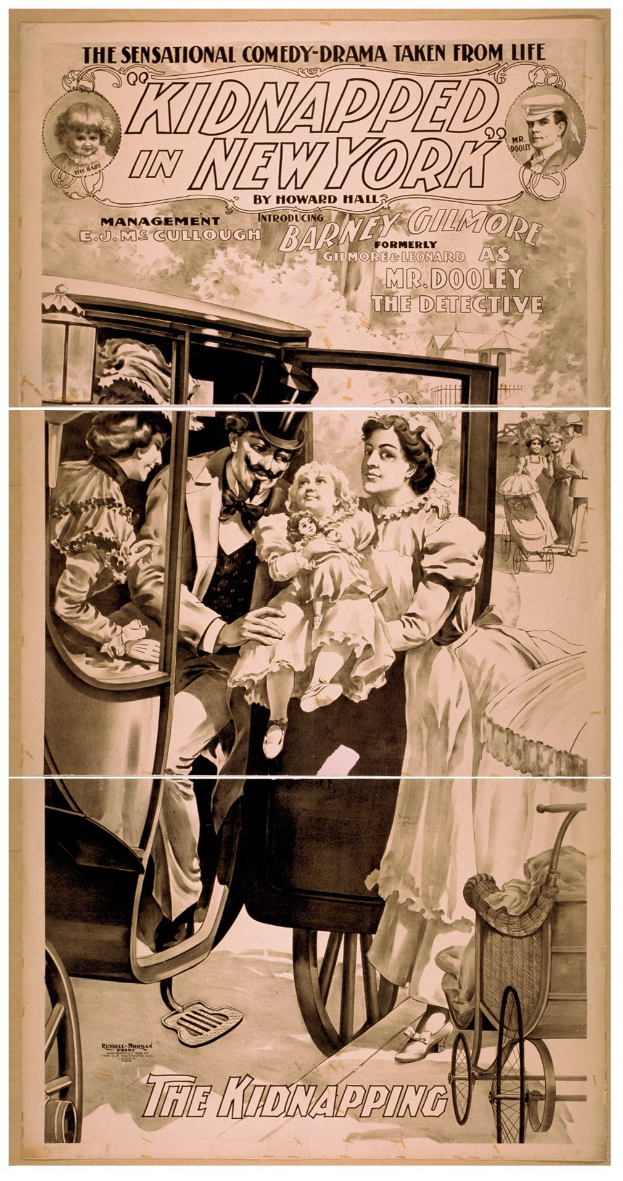 Plakat für den Film "Entführt in New York", das eine Gruppe von besorgten Menschen in einem Fahrzeug zeigt, mit dem Titel über der Oberseite und einem ernsten, ged├Ąmpften Farbschema.