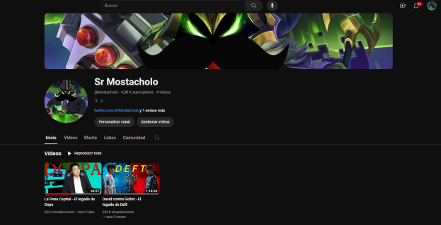 Screenshot einer YouTube-Video-Streaming-Website mit schwarzem Hintergrund, das animierte Bilder und Texte einschließlich des Satzes "Wie man YouTube-Videos herunterlädt" anzeigt.