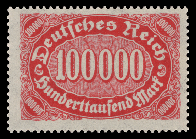 Ein rotes Siegel mit der Aufschrift "Deutsches Reich" vor einem schwarzen Hintergrund.