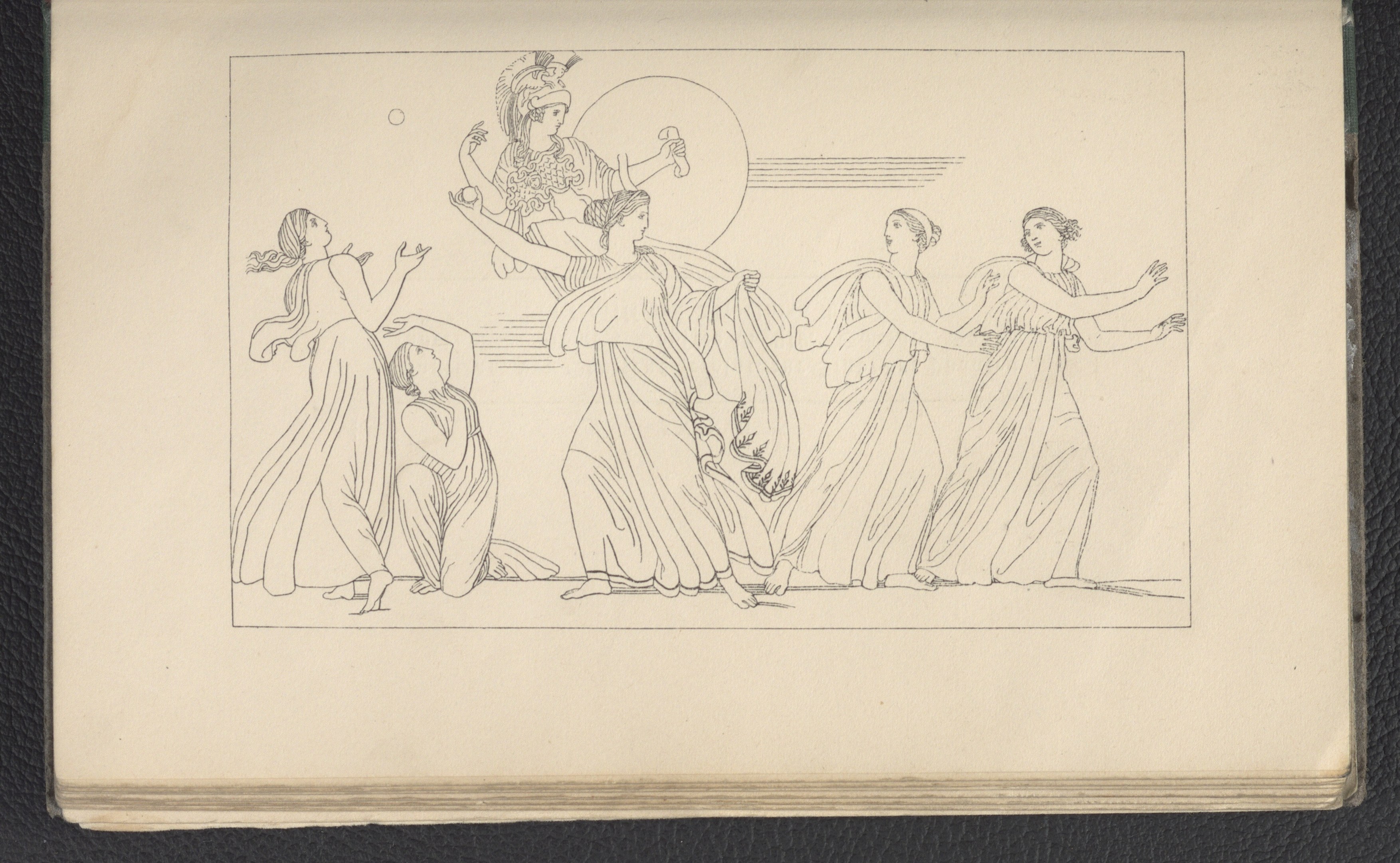 Ein Buchumschlag mit einer lebendigen Illustration einer Gruppe tanzender Frauen in synchronisierten Posen.